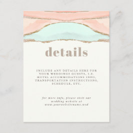 沿岸芸術的水色結婚詳細 エンクロージャーカード