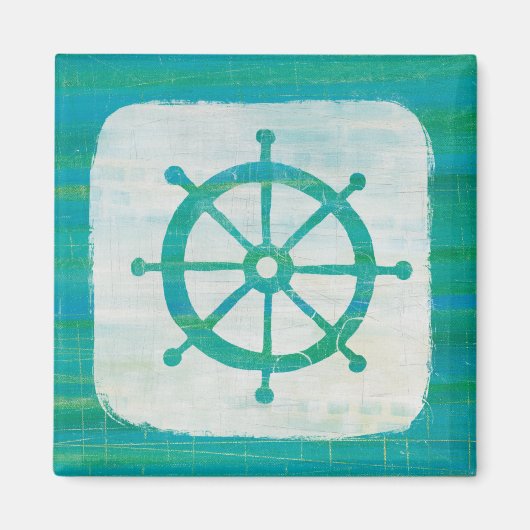 沿岸芸術 |アクアステアリングホイール マグネット (正面)