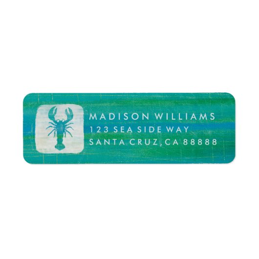 沿岸芸術 |アクアロブスター ラベル (正面)