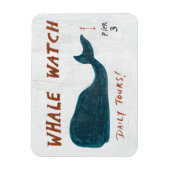 沿岸芸術 |ホエールウォッチ マグネット (縦)