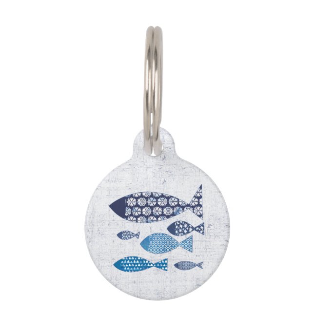 沿岸芸術 |ホームは海のそばにある ペット　ネームタグ (正面)