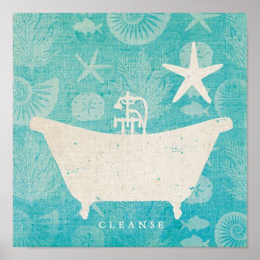 沿岸芸術 |丸い浴槽 ポスター (正面)