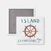 沿岸芸術 |島の散策 マグネット (正面/裏面)