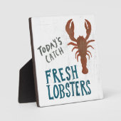 沿岸芸術 |新鮮なロブスター フォトプラーク (正面)