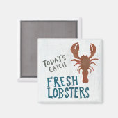 沿岸芸術 |新鮮なロブスター マグネット (正面/裏面)