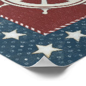 沿岸芸術 |赤の船輪 ポスター (角)