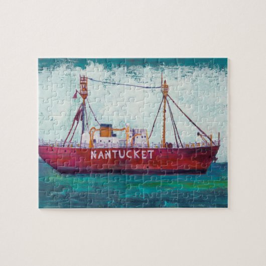 沿岸芸術| NantucketのLightship ジグソーパズル (横)