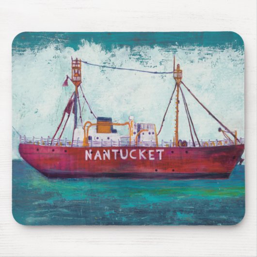 沿岸芸術| NantucketのLightship マウスパッド (正面)