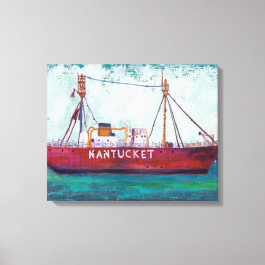 沿岸芸術 | Nantucket Lightship キャンバスプリント (正面)