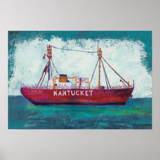沿岸芸術 | Nantucket Lightship ポスター (正面)