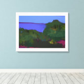 沿岸視絵を描点 キャンバスプリント (インサイチュ (ウッドフロア))