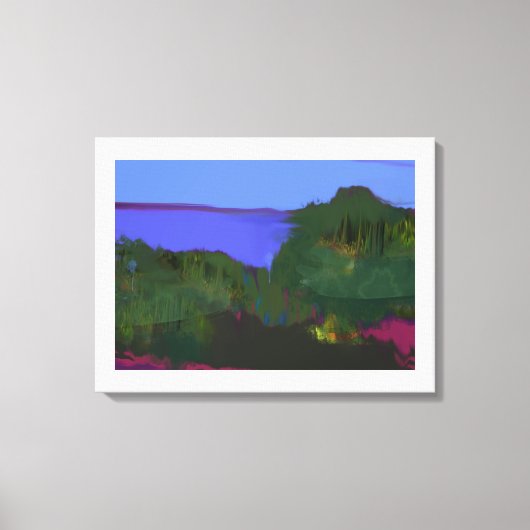 沿岸視絵を描点 キャンバスプリント (正面)