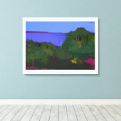 沿岸視絵を描点 キャンバスプリント (インサイチュ (ウッドフロア))