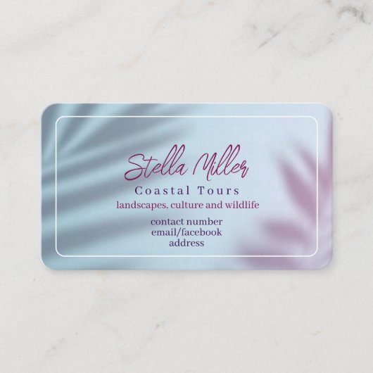 沿岸観光エレガントガイド 名刺 (正面)