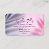 沿岸観光ガイド紫がかった 名刺 (正面)