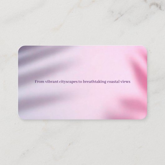 沿岸観光ガイド紫がかった 名刺 (裏面)