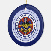 沿岸警備救援泳ぐ人 セラミックオーナメント (左)