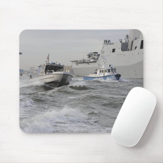 沿岸警備隊と警察署の乗組員 マウスパッド (マウス)