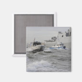 沿岸警備隊と警察署の乗組員 マグネット (正面/裏面)