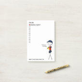 沿岸警備隊のしなければならないことのリスト ポストイット (デスク上)