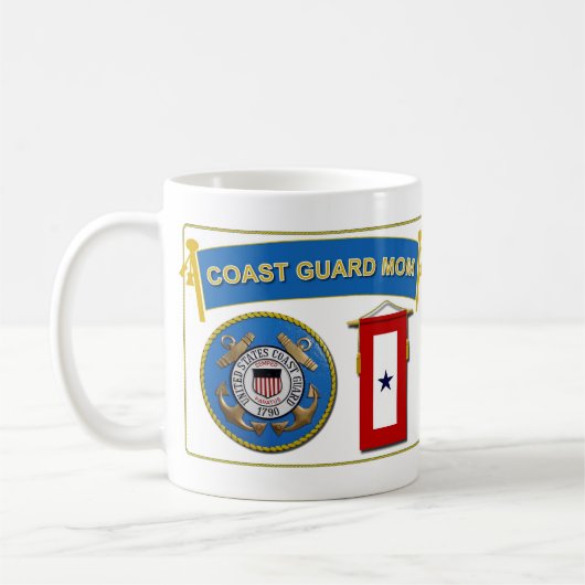 沿岸警備隊のブルースターのお母さんのマグ コーヒーマグカップ (左)