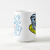 沿岸警備隊の空中撮影点デトロイト コーヒーマグカップ (中央)