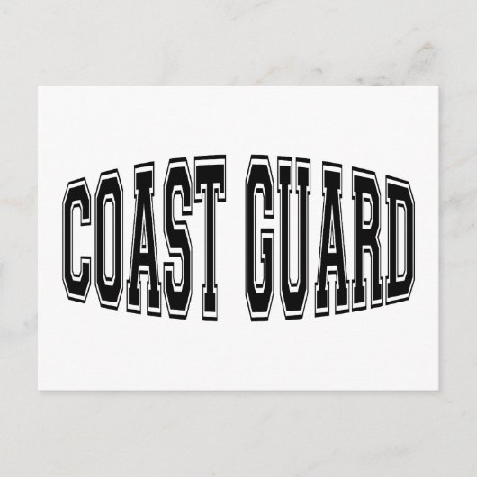 沿岸警備隊の膨らみ ポストカード (正面)