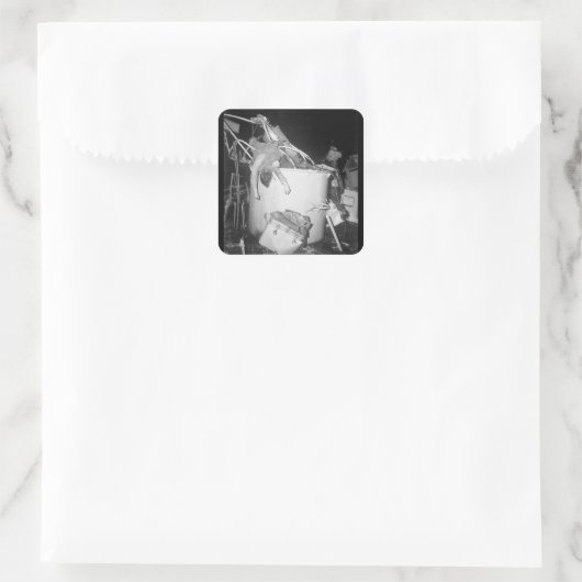 沿岸警備隊の船員が戦闘時に死亡した。 スクエアシール (バッグ)