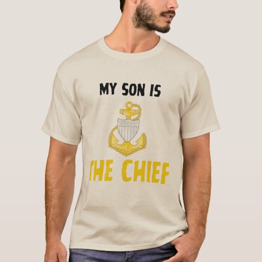 沿岸警備隊チーフの息子 Tシャツ (正面)