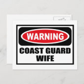 沿岸警告警備隊の妻はがき ポストカード (正面/裏面)