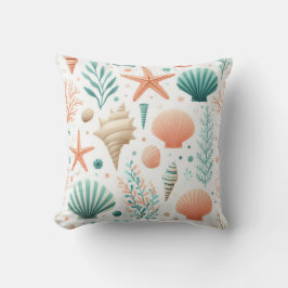 沿岸貝殻アート クッション