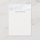 沿岸貝殻イヤリング表示ホルダー 名刺 (正面)