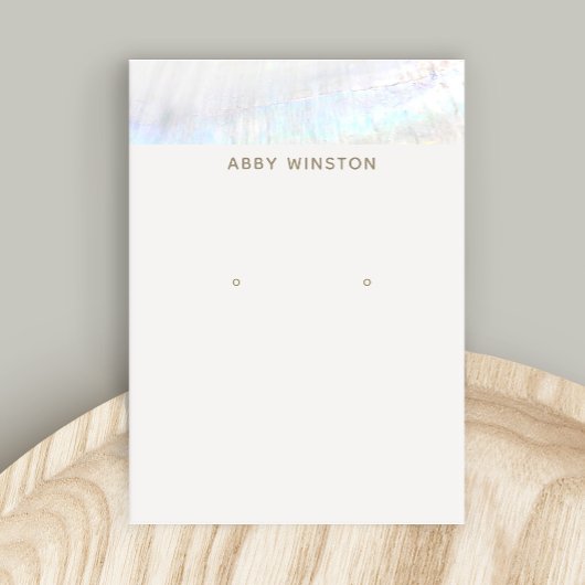 沿岸貝殻イヤリング表示ホルダー 名刺