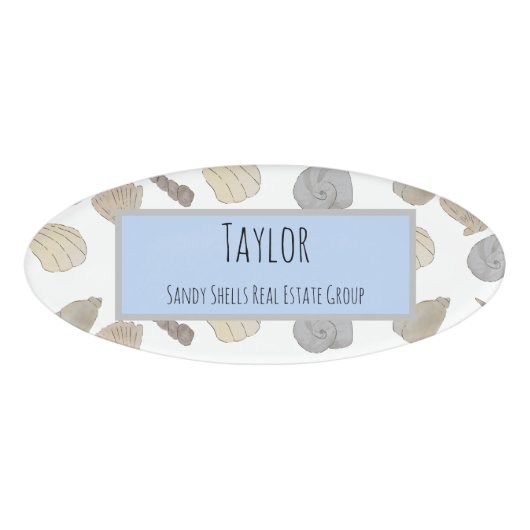 沿岸貝殻従業員 名札 (正面)