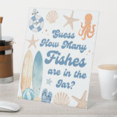 沿岸赤ちゃんシャワーいくつ魚のゲーム 台座サイン (インサイチュ)