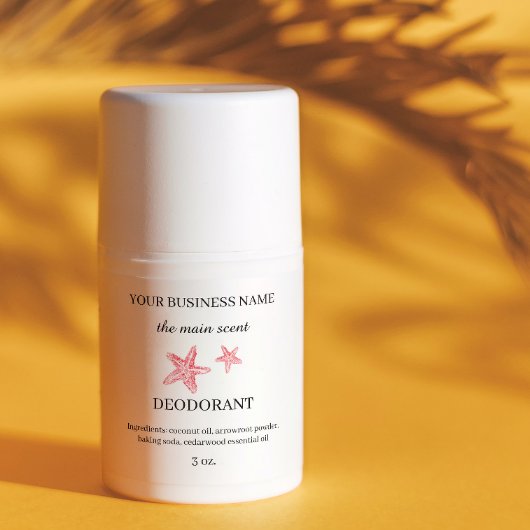 沿岸赤ヒトデオドラントシール 長方形シール