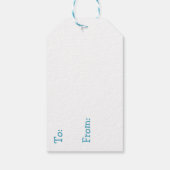 沿岸部をテーマにしたビーチボーイの赤ちゃんシャワー ギフトタグ (裏面)