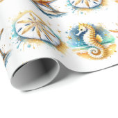 沿岸部をテーマにしたビーチボーイの赤ちゃんシャワー ラッピングペーパー (ロールコーナー)