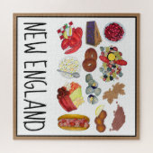 沿岸部ニューイングランド食品北東アメリカ合衆国 ジグソーパズル (横)