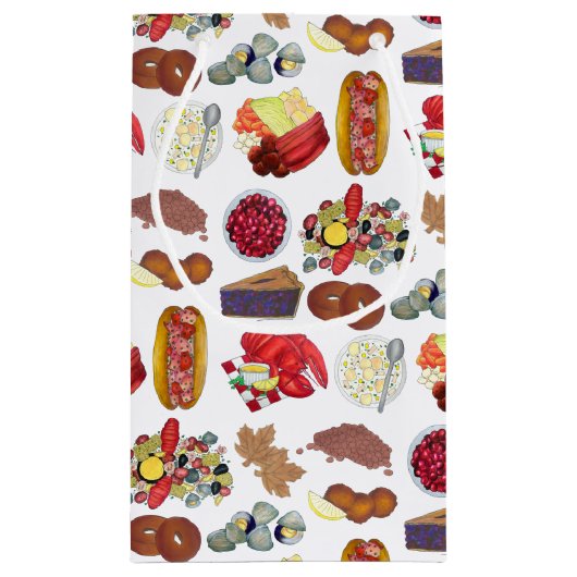 沿岸部ニューイングランド食品北東アメリカ合衆国 スモールペーパーバッグ (裏面)