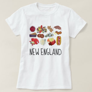 沿岸部ニューイングランド食品北東アメリカ合衆国 Tシャツ