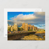 沿岸都市シーン，モンテビデオ，ウルグアイ ポストカード (正面/裏面)