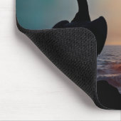 沿岸野火を見るペリカン マウスパッド (コーナー)