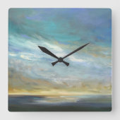 沿岸雲 スクエア壁時計 (正面)