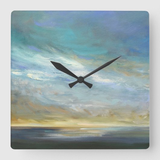 沿岸雲 スクエア壁時計 (正面)