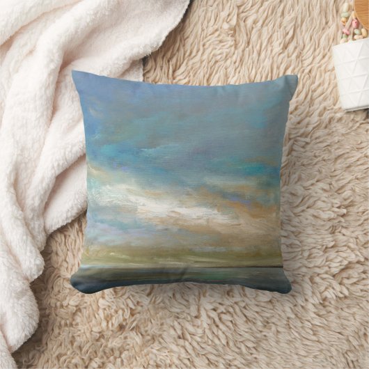 沿岸雲(海) クッション (ブランケット)
