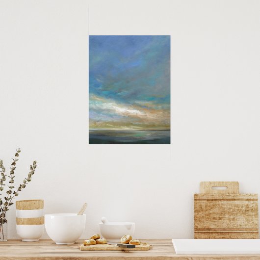 沿岸雲(海) ポスター (キッチン)