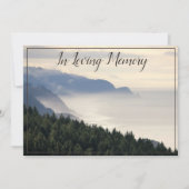 沿岸霧と森の記念式典の発表 招待状 (正面)