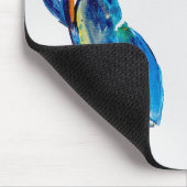 沿岸青カニの海洋生物のイラストレーション学校 マウスパッド (コーナー)