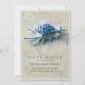 沿岸青色白い貝殻の砂の移動 案内状 (正面)